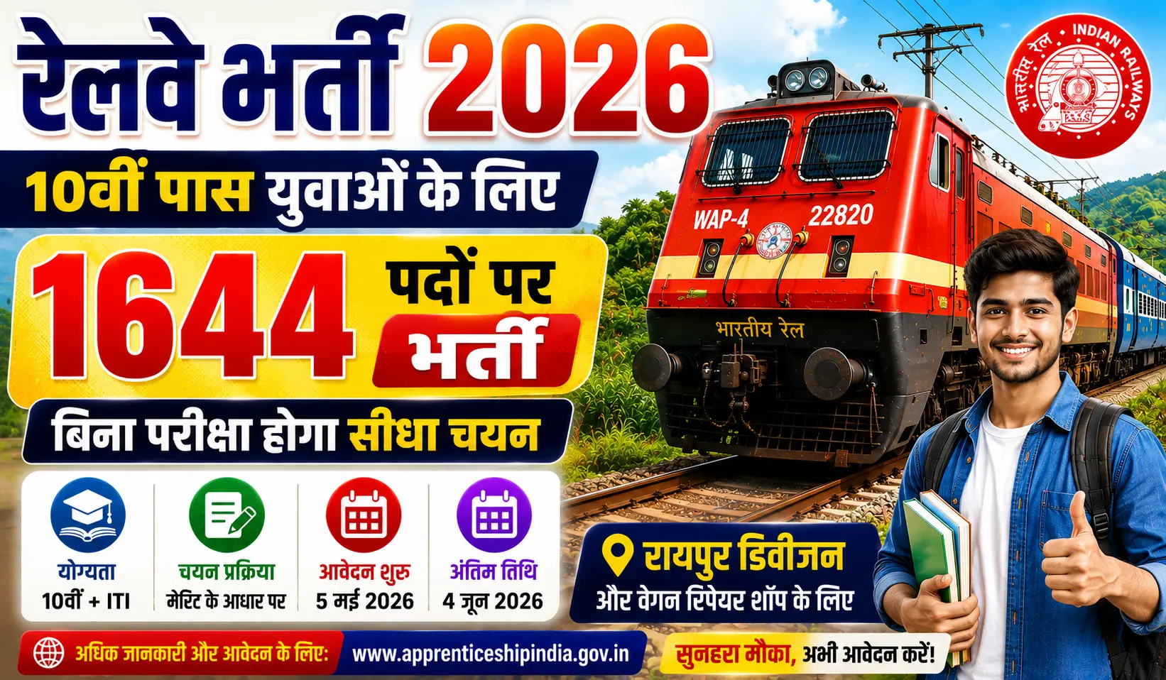 Railway Apprentice Vacancy 2026